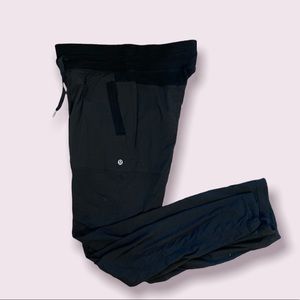 LULULEMON Black Sweatpants, Drawstring Waist